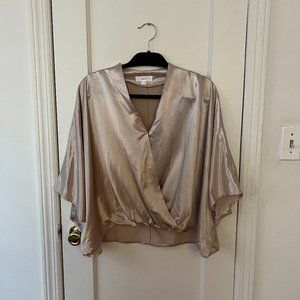 Vici Satin Drape Blouse